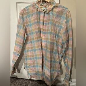 J. Crew Pastel Plaid Shirt
